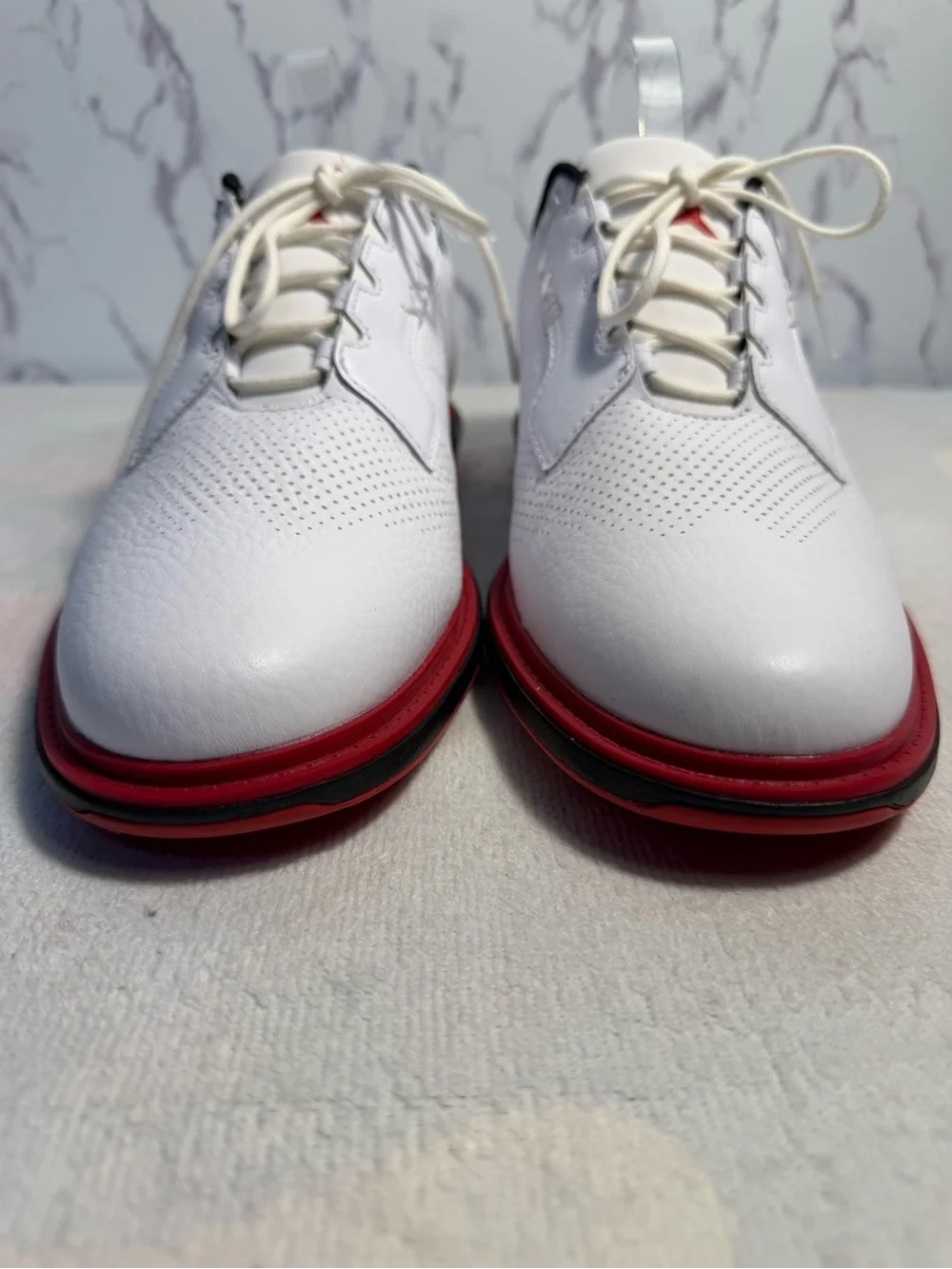 Nike Air Jordan ADG 5 Spikeless Golf Shoes White Black Red Men’s 11.5 NWOT